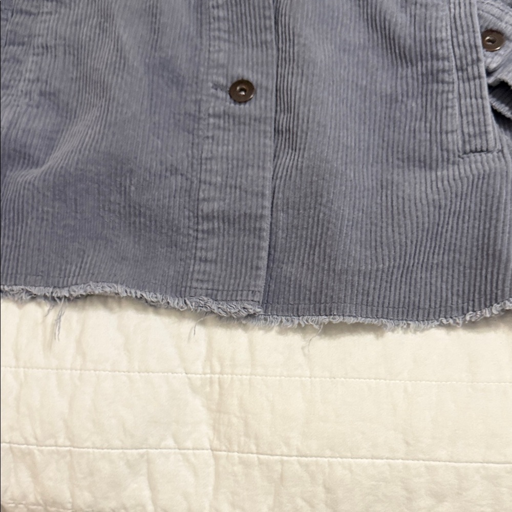 Zara Gray CORDUROY SHIRT LIKE Jacket: BEAUTIFUL EXCELLENT CONDITION - Picture 9 of 9